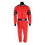 Racequip 110013RQP Series 1-PC Driving Suit Sfi 3.2A/1 Red/black Medium New. Price: $149.95.