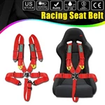 Universal 5-POINT Car Auto Atv Racing Sport Seat Belt Safety Harness Straps Red New. Price: $54.99.