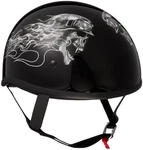 Skid Lid Biker Skull Original Helmet (black/white, X-large) New. Price: $84.25.