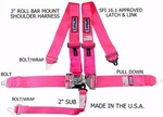 Rjs Racing Sfi 16.1 Latch & Link Roll Bar Mount Harness Hot Pink 1127810 New. Price: $126.49.
