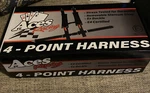 Aces Racing Point Harness Black And Red E4 Certified Ez Buckle Stress Open Box New. Price: $52.00.