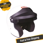 Racequip 256115 Gloss White Open Face Helmet; Size Large New. Price: $280.71.
