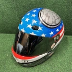 Bell Sport SA10 American Flag Pro Racing Helmet W/ Visor Size 60 Large Pre-owned. Price: $199.99.