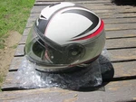 Schuberth C3 Pro Modular Helmet White/black/red Xs (52/53CM) Pre-owned. Price: $249.95.