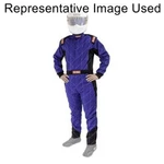 Racequip 130927 CHEVRON-1 Single-layer Driving Fire Suit, Blue 2X-LARGE New. Price: $149.95.