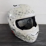 White Icon Alliance Torrent Full Face Motorcycle Helmet Used. Price: $325.00.
