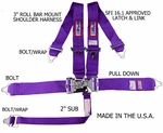 Rjs Racing Sfi 16.1 Latch & Link Roll Bar Mount Harness Purple 1127808 New. Price: $126.49.