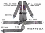 Rjs Racing Sfi 16.1 5PT Latch & Link Harness Belt Roll Mount Bar Gray 1128607 New. Price: $109.99.