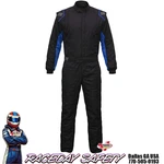 K1 Racegear Outlaw Auto Racing Suit Black/blue Sfi 3.2A/5---SIZES Small Thru 3XL New. Price: $399.99.