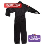 Racequip 1959990RQP, One Black Fire Retardant Fabric Suit Sin Fits Gle Lay New. Price: $176.72.