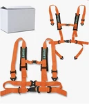Bestzheyu 4 Point Racing Harness With Inch Comfortable Heavy Duty 2PCS Orange New. Price: $89.99.