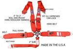 Rjs Racing Sfi 16.1 5 Point Hans Cam Lock Roll Bar Mount Belt Red New. Price: $194.99.