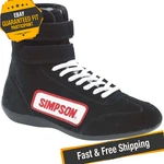Simpson 28950BK Black 9.5 Racing Hightop Shoes New. Price: $135.30.