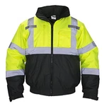 Safety SAS-690-1510 Hi-viz CLASS-3 Hooded Bomber Jacket, X-large, Yellow New. Price: $62.28.