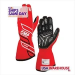 Omp IB0-0778-A01-061-M, Pair Of One-s Gloves MY2025 Fia 8856-2018 Red Sz. New. Price: $305.30.