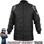 K1 Racegear Sportsman Racing Jacket Black/white Sfi 3.2A/5--SIZES Large Thru 3XL New. Price: $295.00.