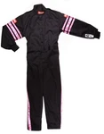 Racequip 1950891RQP One Piece Fire Racing Suit Black/pink Stripes Kids Xs New. Price: $87.76.