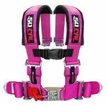 4 Point Safety Harness 2" Youth Fit Padded Shoulders Seat Belt Latch Lock Pink New. Price: $114.99.