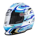 Zamp H753C4454, RZ-42Y Youth Helmet, 54CM, White/blue/lt Blue, Snell CMR2016 New. Price: $256.45.