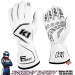 K1 Racegear Flight Sfi 3.3/5 Auto Gloves White New. Price: $189.99.