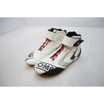 Omp One-s Racing Shoes Mens 12 White Leather Fia 8856-2000 Driving Boots Pre-owned. Price: $123.74.