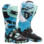 Sidi Crossair X Off Road Dirt Bike Boots Size 11.5 Messy/cyan New. Price: $599.99.
