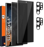 2+2 Pack Galaxy S22 Privacy Screen Protector, 9H Tempered Glass, Ultras... New. Price: $17.58.