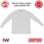 Simpson Racing Profit Base Layer Long Slave Top / Xxl White #20193XZW New. Price: $221.95.