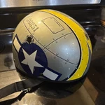 Pre-owned Fulmer AF-60 Dot Helmet 36851 Mustang Outlaw Plane Detail Motorcycle. Price: $35.00.