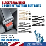 Black/beige/grey Universal Retractable 3 Point Safety Seat Belt Straps Kit New. Price: $41.98.